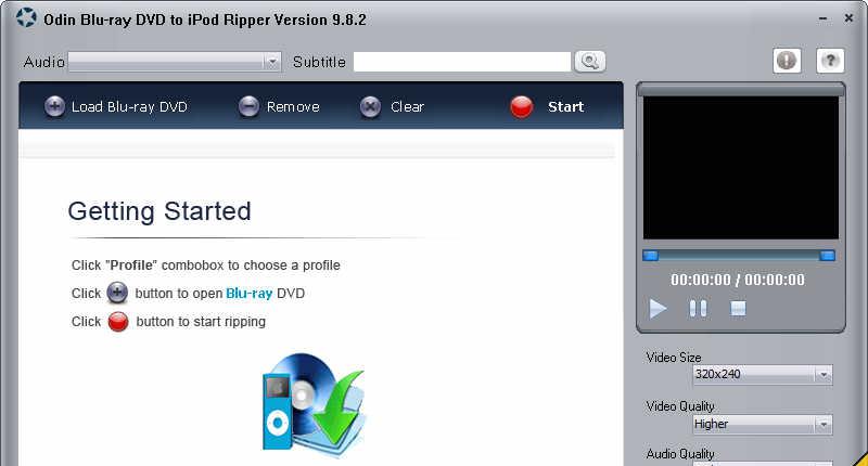 Odin Blu-ray DVD to iPod Ripper v9.8.2 ע